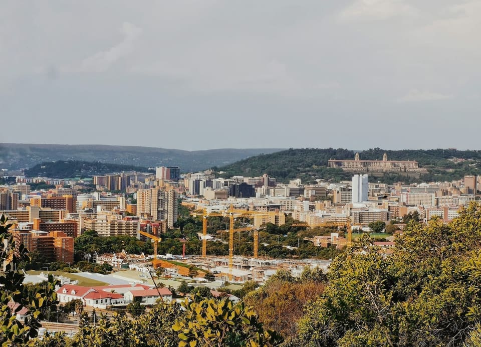 Aerial view of a South African city, representing the metros, provinces and national departments that issue public tenders every day